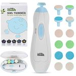 ELOSH Baby Nail File Electric - [2019 Upgraded] Safe Baby Nail Trimmer, Electric Nail Clipper with Light.