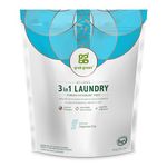 GrabGreen, 3-in-1 Laundry Detergent, Fragrance Free, 60 Loads, 2 lbs 4 oz