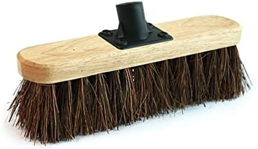 Deck Scrubbing Brush Heavy Duty Replacement Brush Head 9 Inch | Perfect for Decking Patios Driveways Made in the UK (1)