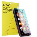 Sahouden Compatible with TIMMKOO Q3E MP3 Player Screen Protector,Premium High Definition Ultra HD Film Compatible with TIMMKOO Q3E 4.0" MP3 Player (6 Pack-TPU)