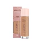 Mineral Fusion Full Coverage Foundation, Liquid Foundation - Warm 2- Medium Complexion w/Golden Undertones, Lightweight Matte Finish, Up to 12 Hr Hydration, Hypoallergenic & Vegan, 1 fl. oz