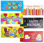 Iconikal Gift Card/Money Holders with Envelopes, Happy Birthday, 24-Pack