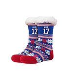 FOCO - Officially Licensed NFL Player Women's Tall Footy Slipper Socks - One Size Fits Most, Josh Allen - Buffalo Bills, One Size