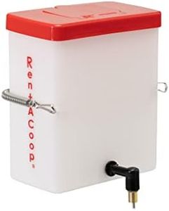 RentACoop 64oz(2L) Small Animal Drinker with No-Drip Brass Nozzle - Suitable for Small Pets, Bunnies, Hamsters, Guinea Pigs, Hedgehogs, Rabbits, Chinchillas, Mice and Rats