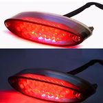 evomosa 28 Led Motorcycle ATV Tail Brake Stop License Plate Light For ATV LTZ King Quad Runner DR DRZ 650 400 (Smoke)