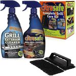 Bryson Industries Grill Cleaning Kit - BBQ Grid and Grill Grate Cleanser, Exterior Cleaner, and Scrubber by Citrusafe (16 oz Each)