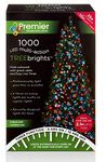 Premier Decorations 1000 LED Multi-Action Christmas Treebrights Multi-Colour Tree Lights Timer 25m, JNS_447210