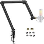 Microphone Arm,Aokeo AK-49 Adjustable Compact Mic Suspension Boom Scissor Arm Stand For Blue Yeti,Snowball iCE, HyperX QuadCast,SoloCast,Elgato Wave,Etc