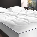Acrali Home Quilted Fitted Small Single Mattress Topper – Heavy filled Mattress Protector – Mattress Cover – Mattress Pad for Sofa bed Caravan Campervan – Cooling Mattress Topper Size (75X190+38cm)