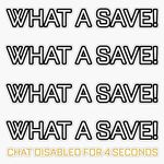 Rocket Car Soccer What A Save Chat Disabled Funny League Gifts Sticker Decal Bumper Sticker 5"