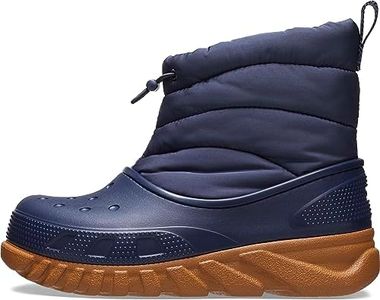 Crocs Unisex Duet Max Boots Snow, Navy, Numeric_5 US Men