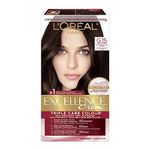 L’Oréal Paris Excellence Crème Permanent Hair Color, G15 Dark Chocolate Brown, 100% Grey Coverage, Hair Dye, 1 EA (Packaging May Vary)