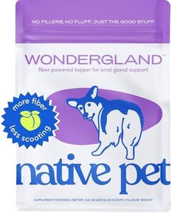 Native Pet WonderGland - Dog Anal Gland Treatment Using Fiber for Dogs - Prevents Scooting for Dogs Anal Gland Supplement Including Dog Gut Health Probiotics for Anal Gland Support - 60 Scoops