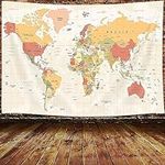 World Map Tapestry for Kids Student