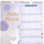 Tuloka Family Planner 2024 Wall Calendar with 3 Columns from Jan 2024 to Jun 2025 with Month-to-View Page Layout, Home Calendar for New Year Gift