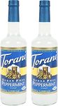 Torani Sugar-Free Peppermint Flavour Syrup, 750ml bottle, 2 Pack, white