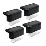 Homehop Solar Light Outdoor Home Waterproof Stair Led Lights for Decoration Garden, Pathway, Patio, Step, Balcony & Courtyard (Warm/Multicolour) (Pack of 4)