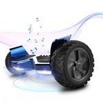 ELEKGO 8.5 Inch Hoverboard, All-Terrain Tires Off-Road Self Balancing Scooter with Bluetooth LED Light Hoverboards and APP for Teenagers and Adults (Blue)