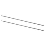 uxcell Round Steel Rod, 2.5mm HSS Lathe Bar Stock Tool 200mm Long, for Shaft Gear Drill Lathes Boring Machine Turning Miniature Axle, Cylindrical Pin DIY Craft Tool, 2pcs