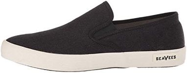 SEAVEES Men's Baja Slip On Standard Casual Sneaker, Black, 7