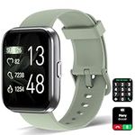 Smart Watches for Women [Answer/Make Call], 1.8" Touchscreen Fitness Tracker with Heart Rate Blood Oxygen Sleep Monitor Compatible with iPhone & Android, Alexa Built-in, IP68 Waterproof Watch