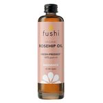 Fushi Organic Rosehip Seed Oil 100 ml | min Vitamin E 18.3 mcg/g | Fresh-Pressed | Best for Scars, Fine Lines & Stretch Marks | Ethical & Vegan Society Approved | Manufactured in the UK