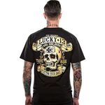 Lucky 13 Men's Booze Bikes and Broads Short Sleeve T-Shirt Black - Black - Large