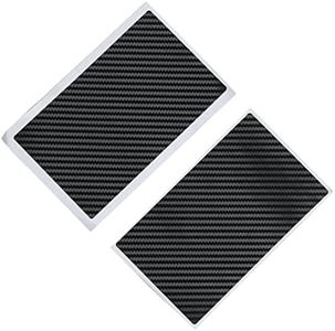 PVC Car Sun Visor Panel Trim Sticker for C6 Corvette 2005-2013, Car Visor Makeup Mirror Panel Sticker Deacl (Carbon Fiber)