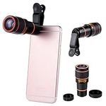 Cellphone Telescope Lens, Senoke 12X Phone Camera Lens Manual Focus Magnifier Telescope Camera Lens for iPhone/Samsung/Android Smartphones/Ipad/Tablet