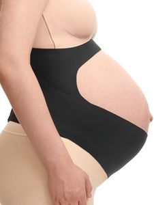 Momcozy Pregnancy Belly Band, CozySupport Ergonest Maternity Belly Band, Invisible Pregnancy Belt for Back, Abdomen, Waist