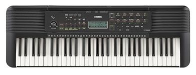 Yamaha PSRE-283 61 Key Portable Keyboard with Lesson function, Smart Chord, Record function, Battery Operation, 410 Voices, 150 accompaniment Styles, 122 Songs, AUX IN, Stereo Speakers (2025 model)