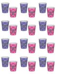 Beistle 58182 24 Piece Alice In Wonderland Beverage Cups, 9 oz, Purple/Pink/Black/White