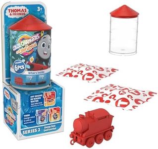 Thomas & Friends Color Reveal & Surprise, Tren misterios que se revela en agua, con 2 vagones y 2 piezas de carga, juguete regalo para niños y niñas +3 años, HNP80