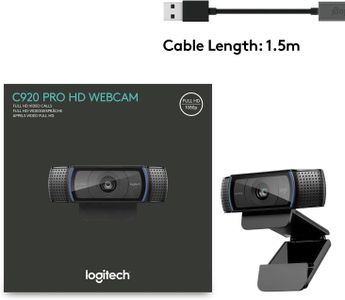 Logitech C920 HD Pro Webcam – Full HD 1080p Video Calling