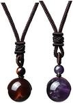 Jovivi 2pcs Healing Crystals Neckla