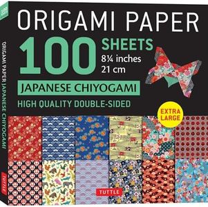 Origami Paper 100 sheets Japanese Chiyogami 21 cm: High Quality Double-Sided Origami Sheets Printed with 12 Different Patterns (Instructions for 5 Projects Included)