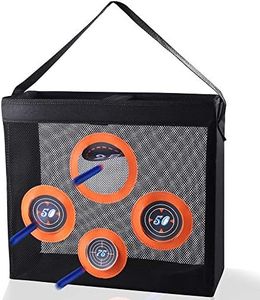 Hely Cancy Portable Shooting Practice Target Toy Storage Mesh Bag Compatible with Nerf Darts for Kids 6+