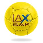 Lax Sak 6 Pack Yellow Lacrosse Training Balls. Same Weight & Size as a Regulation Lacrosse Ball. Great for Indoor & Outdoor Practice. Less Bounce & Minimal Rebounds.