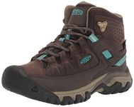 KEEN Women’s Targhee 3 Mid Height Waterproof Hiking Boots, Coffee Bean/Porcelain, 7 Medium US