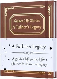 WHLBHG Father's Legacy Memory Journal,Hardcover Premium Leather Guided Autobiography Keepsake Book with 250+ Prompts,Deeply Sentimental Father's Day & Retirement Gift for Dad (Father’s Legacy-Brown)