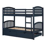 South Shore Furniture 11824 Ulysses Solid Wood Bunk Beds, Navy Blue