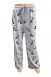 E & S Imports Women's Beagle Dog Lounge Pants - Pajama Pants Pajama Bottoms - Blue - X-Large