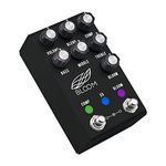 Jackson Audio BLOOM-V2-BLACK Electric Guitar Pedal - Compressor, Baxandall Style EQ, and Boost Pedal with 6 Onboard Presets and MIDI Input - Anodized Black