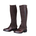 Shires Moretta Suede Half Chaps in Brown - Adult sizes Medium, Brown