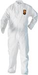 KleenGuard A20 Elastic Wrist and Ankle Coverall, 2X, White (37718), REFLEX Design, Zip Front