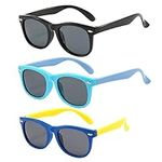 FANNYGO 3 Pack kids sunglasses for 