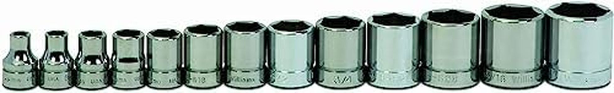 Williams WSB-13HRC 13-Piece 3/8-Inch Drive Shallow 6 Point Socket Set