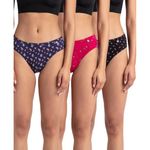 Jockey Women's Cotton Bikini (Pack of 3) (1410_Dark Prints_M_Assorted_M)