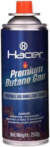 Hacer 250g Butane Gas Can for Camping Stove High Pressure Flame Portable liquefied Refill Canister Welding Fuel Gas Torch Lighter