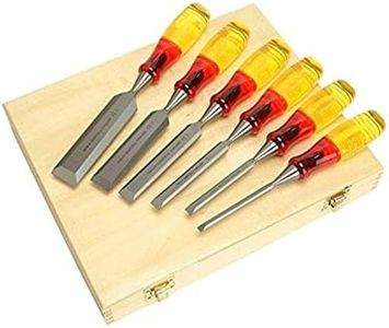 IRWIN Marples M373 Split-Proof Bevel Edge Chisels 6-Piece Wooden Box Set, TM373S6